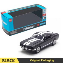 1/32 포드 머스탱 GT 클래식 다이캐스트 자동차, (YM)BlackVB