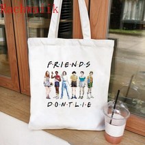 귀여운 특이한 휴대용 에코백 텀블러백 쇼퍼백 hellfire club eddie munson canvas bag shopping bag tote 하라주쿠 쇼퍼 백 여성 숄더백