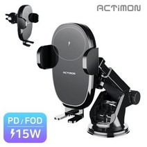 액티몬 15W 고속 차량용거치대 차량용무선충전기 차량용거치대 차량용무선충전거치대 차량용거치대 FOD, 액티몬차량용무선충전기15W(FOD)