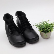 오슈 여성 미니멀 통굽 합피힐 센언니 데일리 모던 앵클부츠