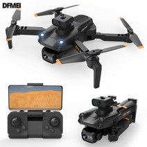 DFMEI G5 UAV 360도 드론 8K 듀얼 카메라 고화질 항공모함, G5-블랙【4K-싱글 카메라】5면 보호대 포함
