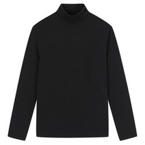 탑텐 22 FW 남자 슈퍼 웜 터틀넥 폴라 긴팔 티셔츠 BK