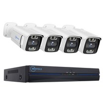 가정용감시카메라 실외용 무선와이파이cctv ip카메라 movols 4k 8mp poe security camera system 8ch p2p ai 비디오 키트 양방향 오디오 홈, 협력사, 2t, 4개의 캠이 있는 8ch nvr