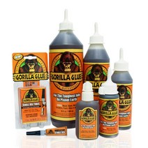 고릴라 폴리우레탄글루 다용도접착제 철물 DIY, 18oz(532ml)