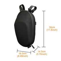 전동킥보드 부품 범용 전기 스쿠터 헤드 핸들 가방 EVA 하드 쉘 가방 샤오미 M365 ES1 ES2 ES3 ES4 전기 스, 06 Black_01 CHINA