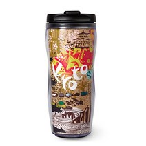 STARBUCKS 교토 Kyoto 기온 마이코 도지 오층탑 금각사 벚꽃 당지 텀블러 12oz350ml