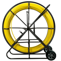 전선 드럼 배선 회전 포설기 릴 케이블 정리, 12x100m와이어(레드휠프레임포함)11mm