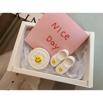 [라뮤즈캔들] 스마일 가방&신발 세트 차량 석고방향제 리필오일 박스포장, 무향, 핑크
