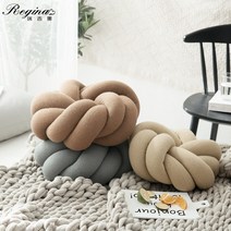 북유럽쿠션 수제 패브릭 거실쇼파 인테리어 벨벳 자수 레이스 면 쿠션, 25-30cm, 분홍색