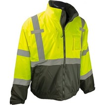 Radians SJ210B 쓰리인원 디럭스 하이비즈 보머 재킷, Safety Green, 3X-Large