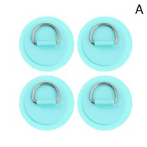 서핑보드 딩기 보트 PVC 패치 팽창식 D 링 데크 리깅 카약 로프 키트 액세서리 한 가방당 4 개, 01 light green