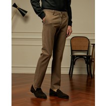 다크베이지 단색 면혼방 팬츠 HZPA2D342I3