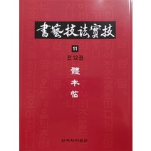 서예기법실기 11: 체본첩:, 한국학자료원, 김상필