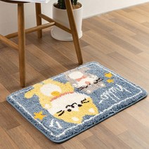 [바보사랑] DR-68헬로 프렌즈 논슬립 발매트 1P 욕실 현관