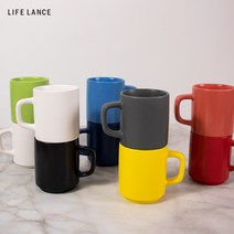 (9종세트)라이프란스 원톤올무광 무지 머그컵 도자기 북유럽 360ml, 9개(색상별 1개씩)