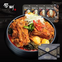 [통뼈공식몰] 통뼈 감자탕 선물세트 1kg X 4팩, (선물)보통맛2팩+칼칼한맛2팩
