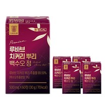[Tri-A++] 비디컬 루바브 치커리 뿌리 추출물 백수오 회화나무 열매 정, 5박스(10개월분)
