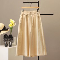 모노시크 마니엘 린넨 와이드 치마바지 밴딩 팬츠_MNPS430