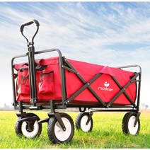 캠핑웨건 원터치 접이식 카트 손수레 휴대용 핸드 폴딩 캐리어, 파랑