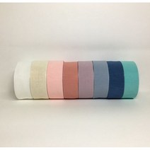 쉬폰 레이스 원단 끈 포장용 레이스 리본끈 3cm / 4cm 레이스리본 1롤 45m 파스텔톤 7색상, 파스텔민트