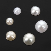 반진주스톤 3mm/4mm/5mm/6mm_화이트 아이보리, 화이트5mm