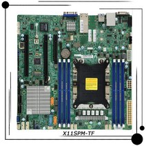 서버컴퓨터 데스크탑 노트북 x11spm-tf supermicro 단방향 lga3647 microatx 마더보드 c622 칩셋 ddr4 지원 2세대 인텔 제온 완벽한 테스트, 없음