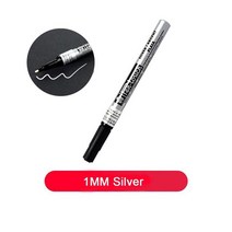 페인트펜 마커펜 크롬황금 액체 크롬 세트 0.71.02.0mm 아트 액체 퇴색 방지 펜, 은색-1mm