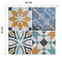 폴리싱타일 Self Adhesive Kitchen Waterproof Vinyl Mosaic Peel and Stick backsplash Wall Sticker Tiles, [02] 10pieces, [04] MSSB719