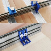 원형톱가이드 조기대 바 레일 직선 목공 프로파일 울타리 및 T 트랙 슬롯 슬라이딩 브래킷 50/66mm 전기, 09 Connector