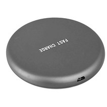 QI 무선 고속 충전기 2A 패드 For Samsung S8 S8 + S9 IPhone X IPhone 8, 90mmX90mmX9mm, 설명, 회색