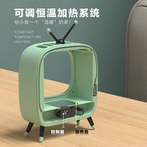 가정용수족관 고양이 어항 패션 인플루언서 고양이 TV 에코 데스크 크리에이티브 아쿠아리움 쇼퍼-10862, 옵션01