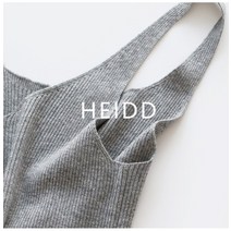 니트조끼 HEIDD 베이스 타입 양면으로 입다 슬림핏 털 이너티셔츠 끈나시 슬립 5색 원 2697354120