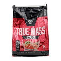 트루매스 1200 파우더 프로틴 & 탄수화물 드링크 믹스 스트로베리 밀크쉐이크 4.65 kg 15서빙