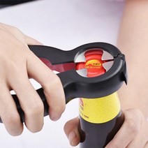 애플트레이더 Six in one can opener 멀티오프너 유리병 따개 6단계, 블랙