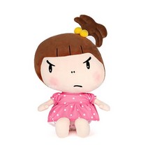 정품 여자아이인형 못난이 바가지머리인형 여친선물, 단일