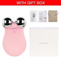 페이스 리프팅 미세 전류 롤러 페이셜 마사지 페이스 안티 링클 에이징 마사지 마이크로 전류 페이스 슬리밍 롤러 머신, 상자가 있는 분홍색, CN