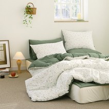 파르페by알레르망 모리 40수 워싱면 차렵이불 포레스트