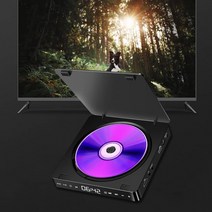 DVD플레이어 ODD 휴대용 외장 연결 가정 DVD/VCD HD 영상 플레이어 휴대용 CD 다기능 1080P 소형 반대로-원, 01 Black