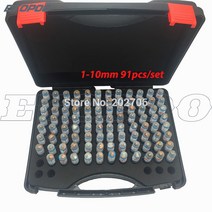 3차원측정기 1.00-10.00mm 정밀 강철 핀 게이지 1 ~ 10.00 단계 0.1mm 부드러운 플러그 구멍 세트 측정 도, 한개옵션0