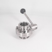 나비 버터플라이 밸브 낮은 의무 파이프 외경 버터 밸브 스테인레스 스틸, 25mm 파이프 외경 k50.5mm