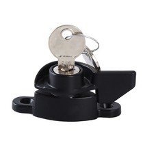 방문손잡이 Motorhome Windows Accessorie 안전 도어 잠금 캐러밴 옷장 화장실 욕실 손잡이 매듭 회전 장치, 01 black right