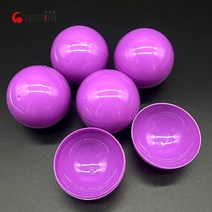 캡슐 뽑기 기계 자판기 5Pcs 70MM 플라스틱 PP 깜짝 공 장난감 라운드 비누 소재 캔디 정리함 수납함 다채로운 자동 기에아이를 열 수 ., [01] violet