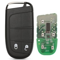 Jingyuqin 애프터 마켓 스마트 원격 키 433mhz 4A Keyless for Jeep Renegade Compass CCUV Trailhawk SIP22 M3N408213, for Compass+2 Buttons