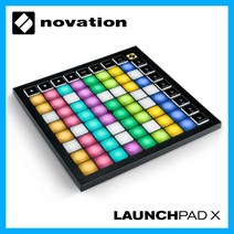 Novation 노베이션 런치패드X 레코딩 스튜디오 음악 믹싱 64개 RGB 패드 전자패드 Novation 런치패드엑스 미디 컨트롤러 마스터건반