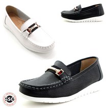 [천연소가죽 논슬립] 가볍고 발볼편한 쿠션감좋은 여성 컴포트 부드러운 로퍼 신기좋은 끈없는 스티치 단화