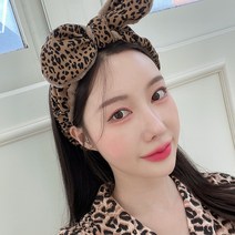 호피 세안밴드/홈웨어/잠옷/세안밴드/헤어밴드/머리띠/헤어핀/머리핀/큰핀/앞머리/작은핀