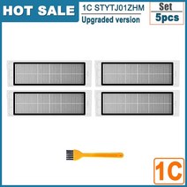 헤파 필터 메인 사이드 브러시 걸레 샤오미 미지아 1C / STYTJ01ZHM Dreame F9 로봇 진공 청소기 용 액세, 09 Hepa Filter