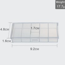 낚시 태클 박스 다기능 루어 스피너 베이트 하드 메탈 키트 액세서리, [02] 9.2x4.8x1.6cm