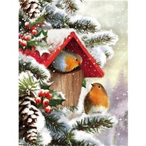 보석 십자수 다이아몬드 페인팅 새 모조 사진 자수 판매 동물 모자이크 공예 키트, 9926+Full Square 30X40cm
