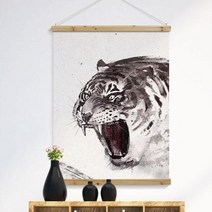 기타 바보사랑[꾸밈]우드스크롤_90CmX120Cm_액운을내쫓는맹호도